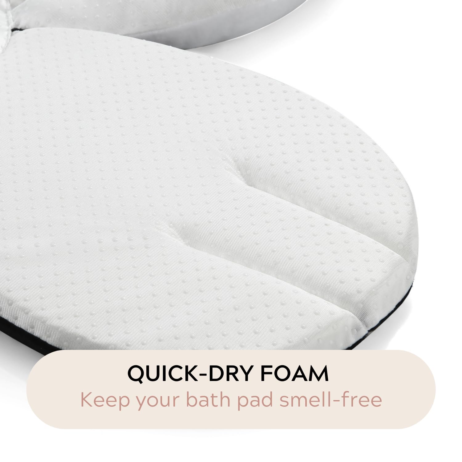 PandaEar Bath Pad Badeauflage Waschbecken Schwarz Blume