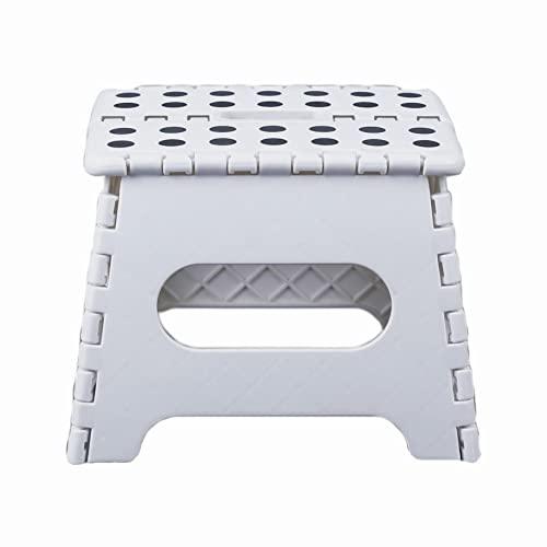 PandaEar Tritthocker faltbar Weiß 19cm rutschfest