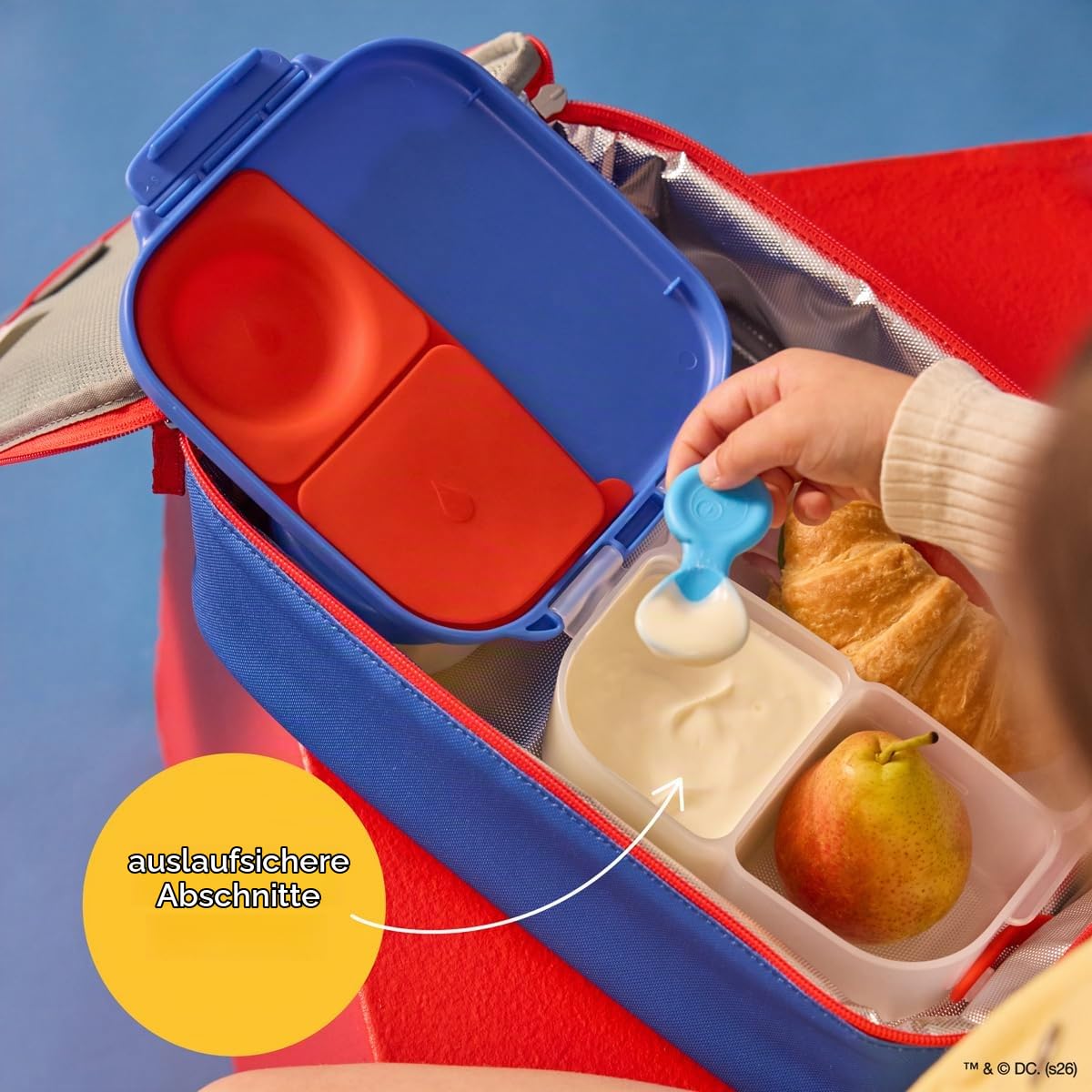 b.box Mini Lunchbox Bento Brotdose 3 Fächer auslaufsicher
