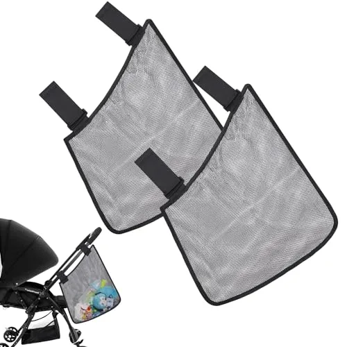 PandaEar For Mom Kinderwagen Organizer Netz 2er schwarz