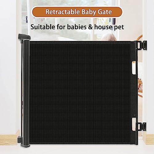 PandaEar Safety Schutzgitter 59 Zoll Schwarz ausziehbar
