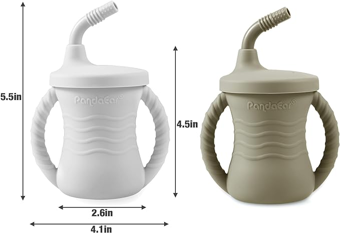 PandaEar Feeding Set Bär Babygeschirr Silikon saugfest 4-teilig