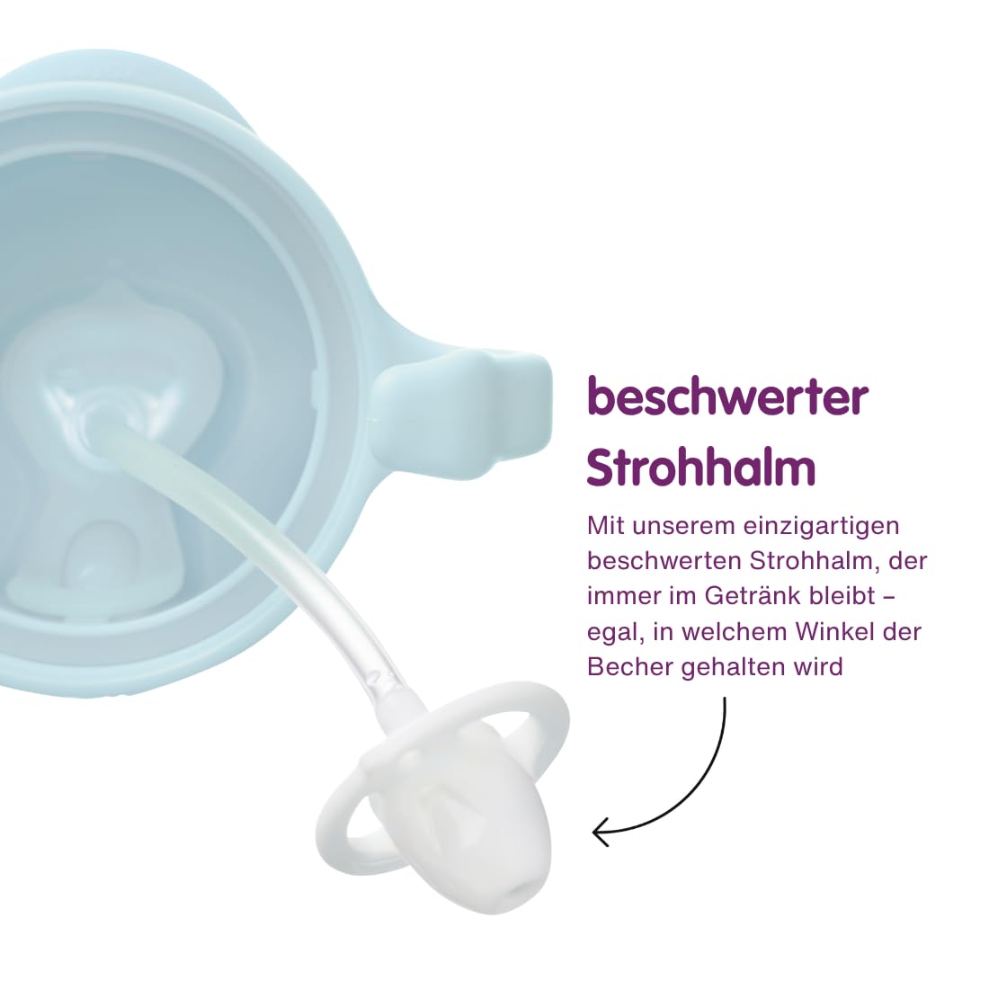 b.box Sippy cups Trinklernbecher 240 ml Bubblegum Blueberry auslaufsicher