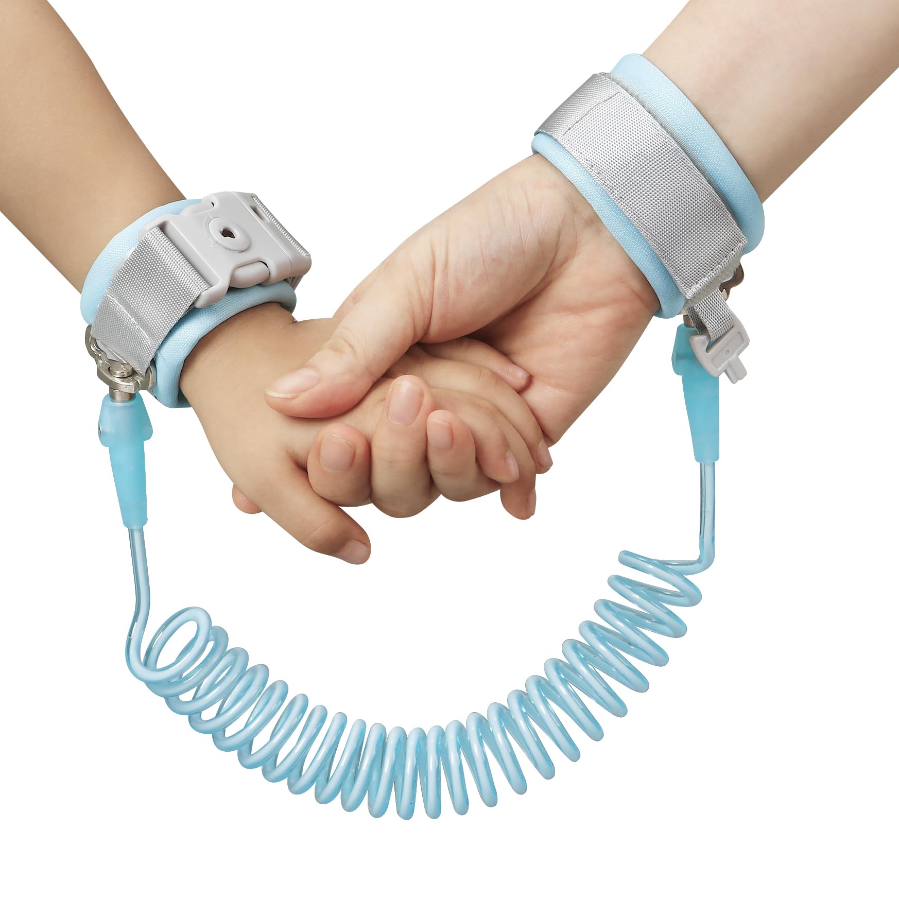 PandaEar Safety Handgelenk-Leine Armband Blau 2,5m verstellbar
