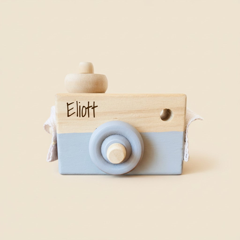 Les Petits Citrons Le Jeu Pablo Kinderkamera Holz Blau