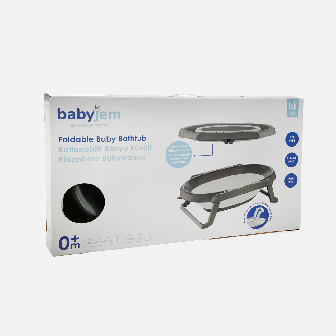 BabyJem Banyo faltbare Babybadewanne mit Klappfüßen
