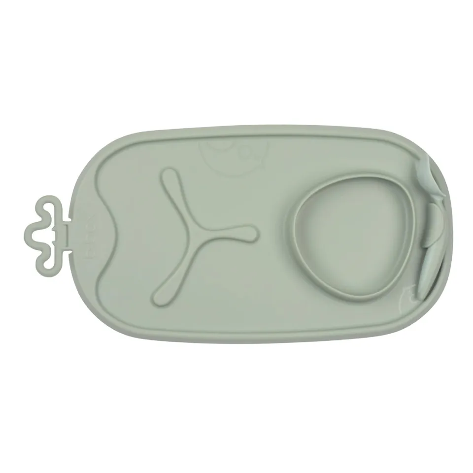 b.box Lunchbox Roll Go Essmatte Salbei Silikon