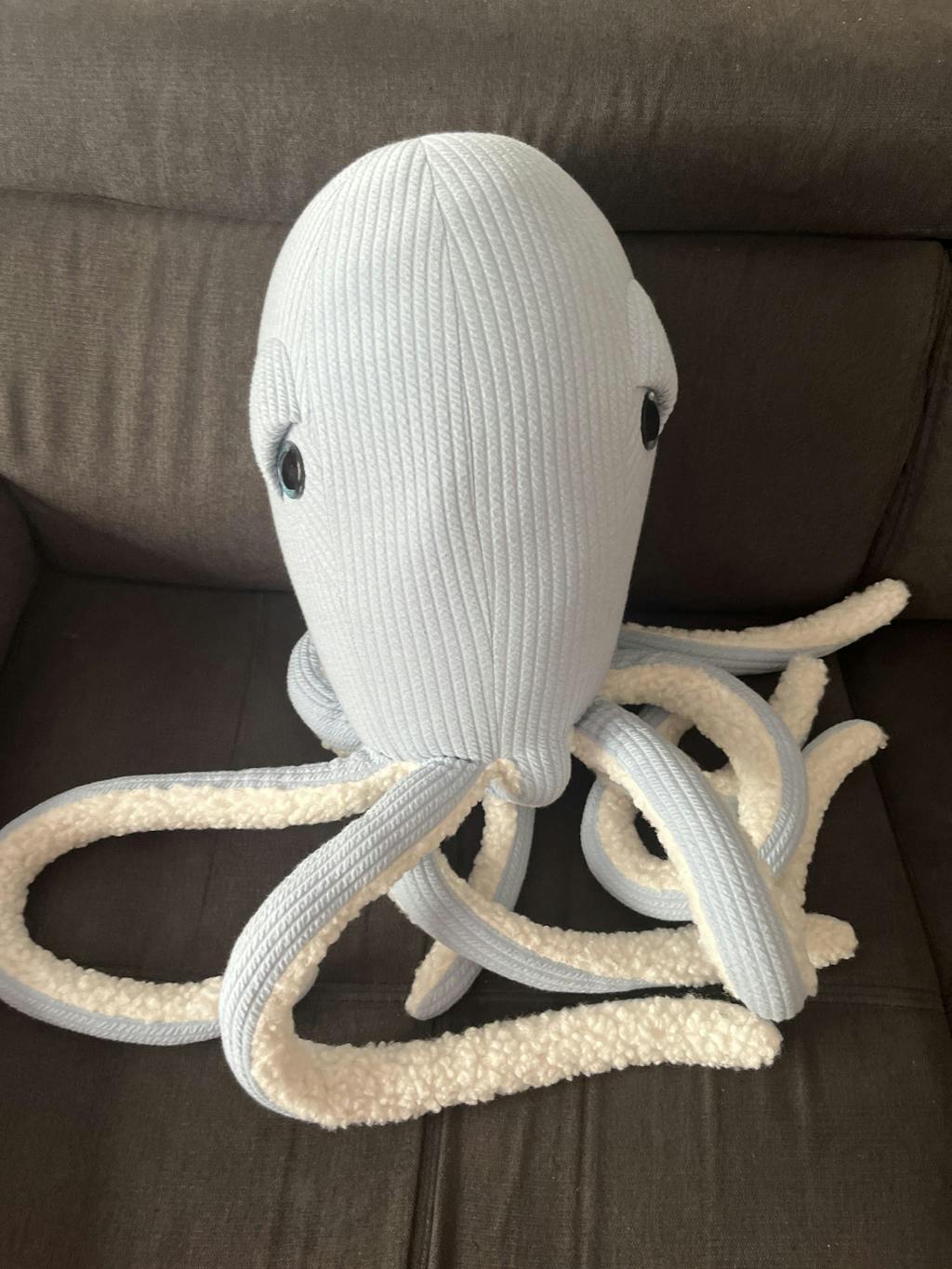 Les Petits Citrons Le Jeu Marius Octopus Plüsch Blau Groß 85 cm