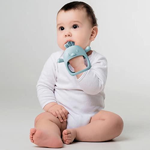 PandaEar Teethers Beißring 2er Pack Blau Rosa