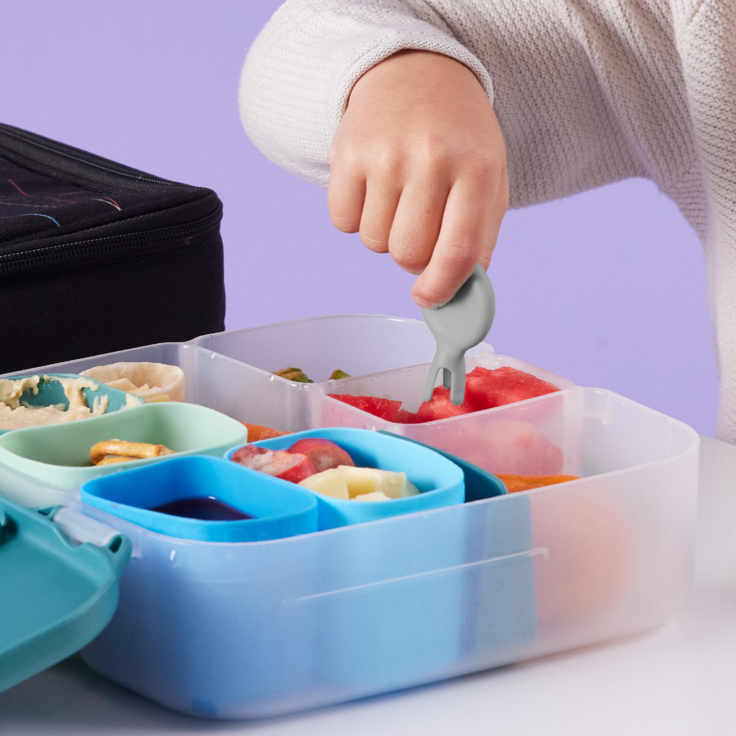 b.box Lunchbox Mini-Gabel Spieße 3er-Pack Kinder