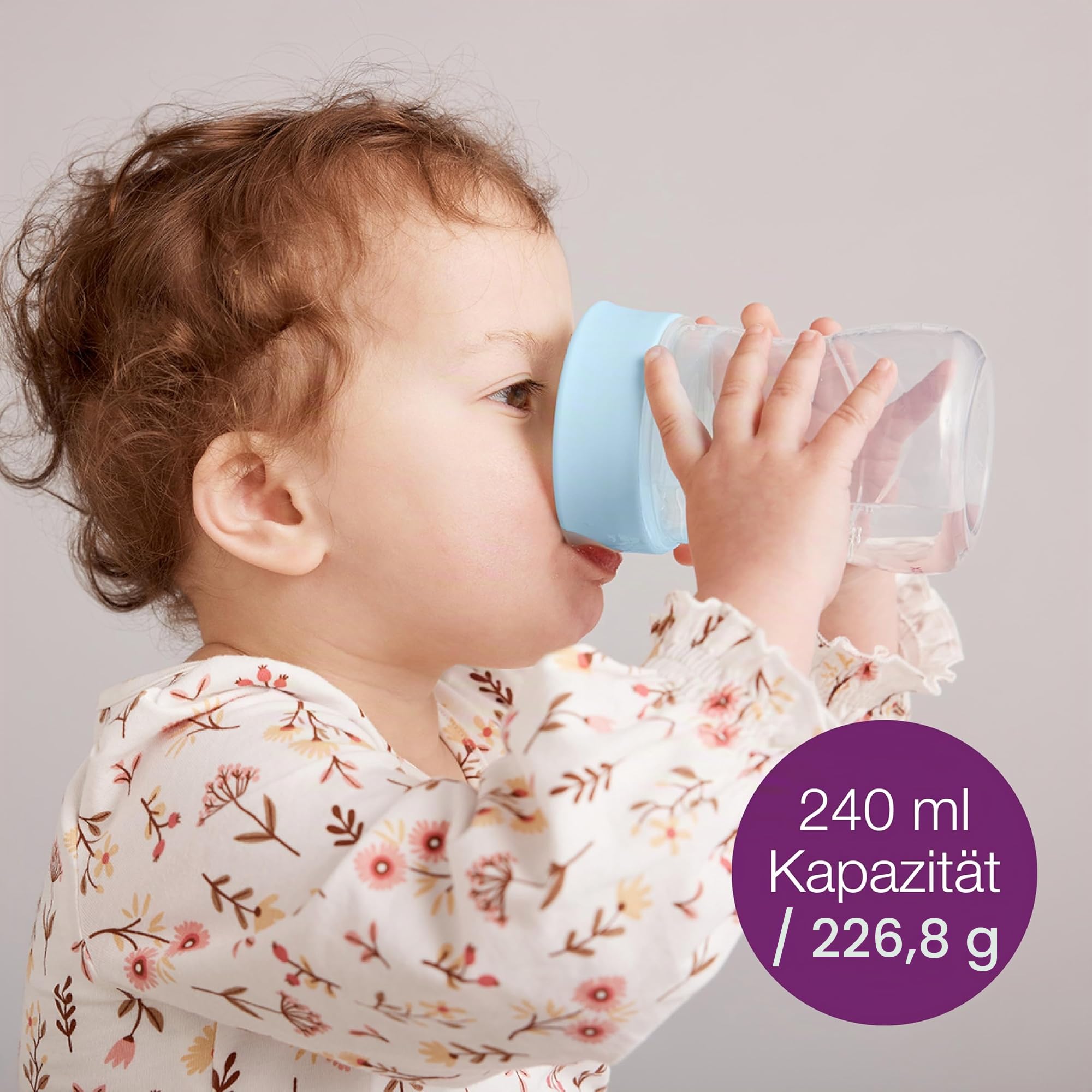 b.box Trinklernbecher Free-Flow 240 ml Hellblau BPA-frei