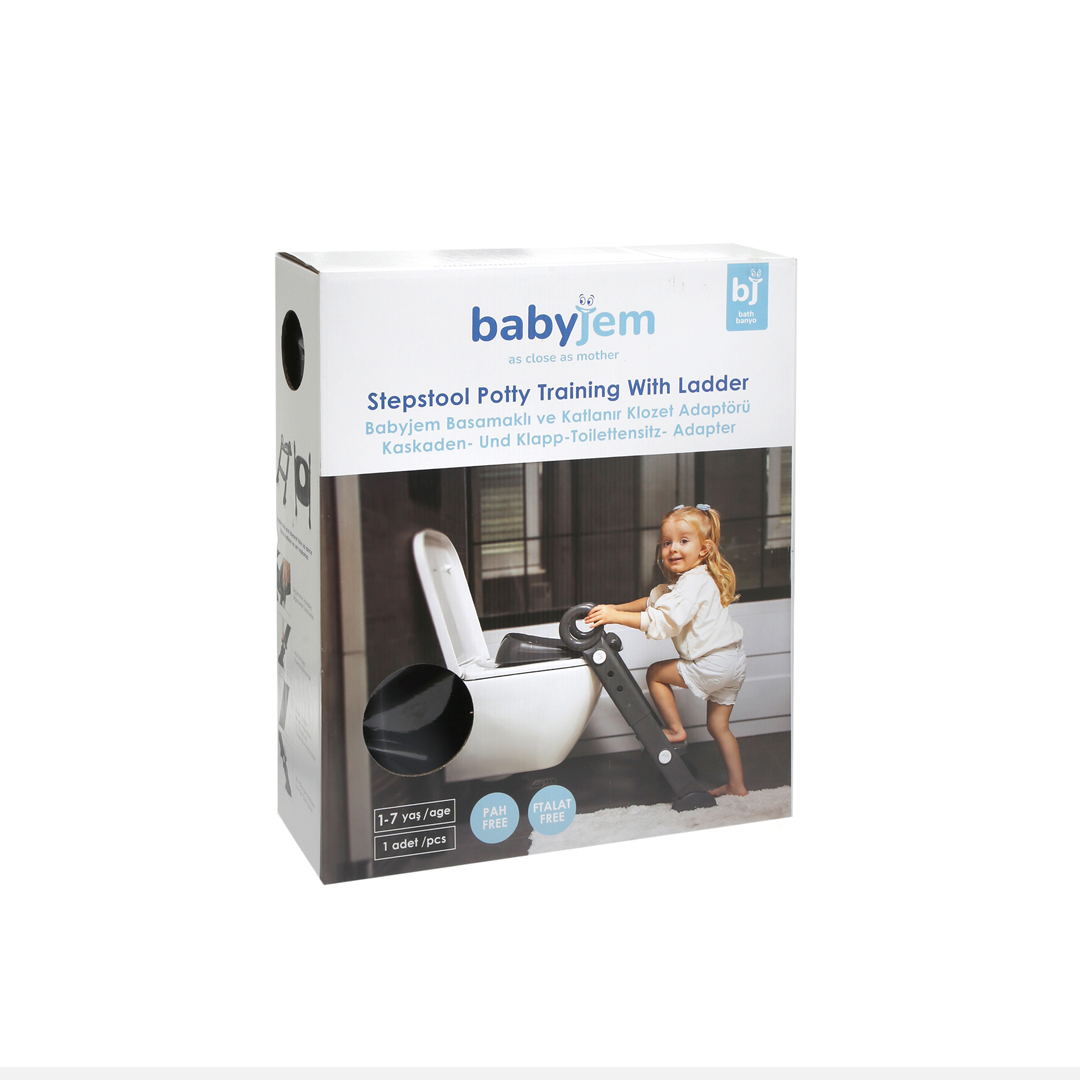 BabyJem Banyo Toilettensitz Kinder mit Treppe klappbar
