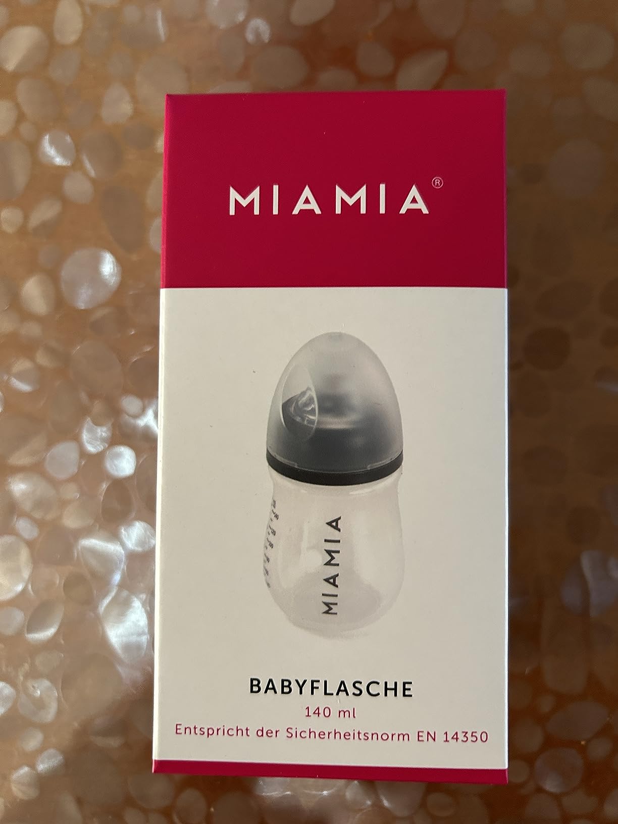 MiaMia Flaschen Sauger Babyflasche 3x140ml Grau Anti-Kolik