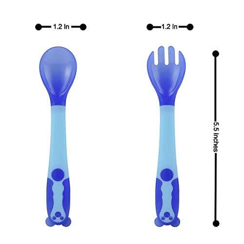 PandaEar Utensils Biegsame Silikon Babylöffel Esslernen