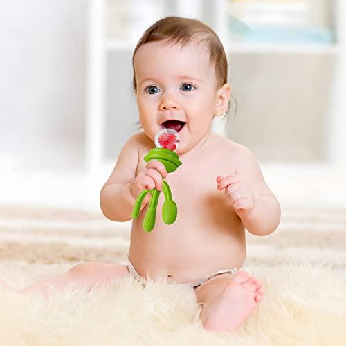 PandaEar Pacifiers Fruchtsauger Silikon 3er-Pack mit Deckel BPA-frei