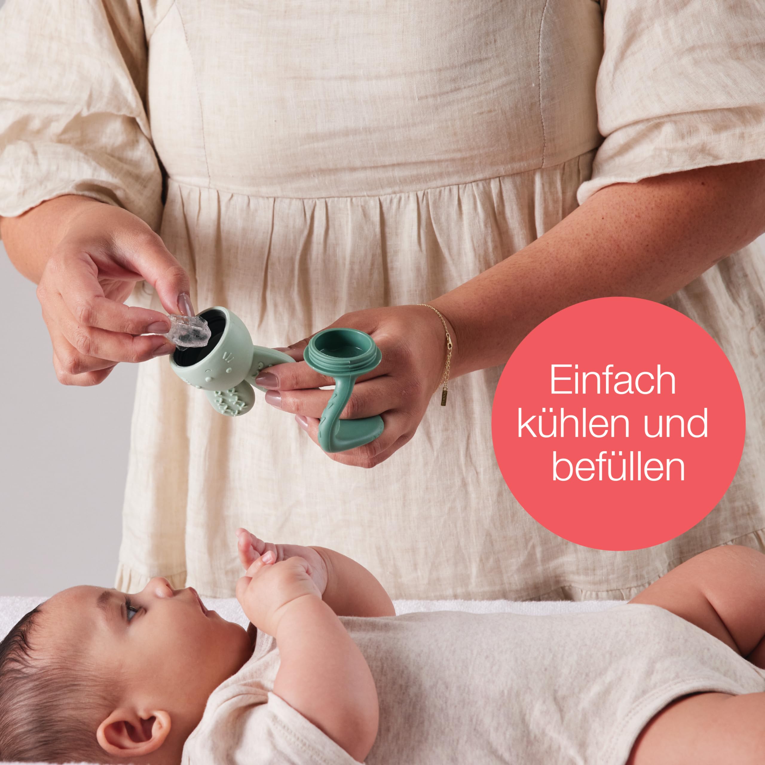 b.box Chill + Fill Beißring kühlend Silikon ab 3 Monate