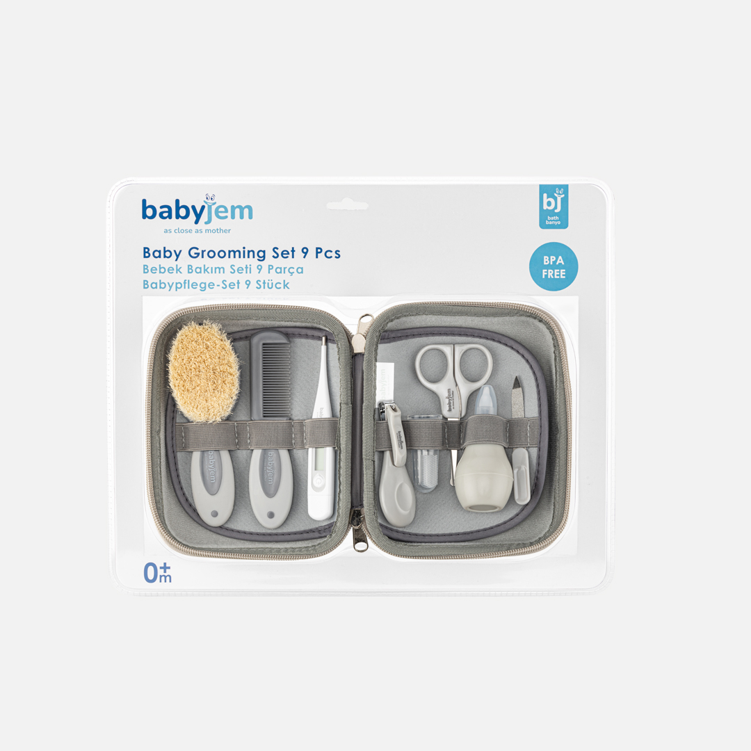 BabyJem Banyo Baby Pflegeset 9-teilig mit Tasche