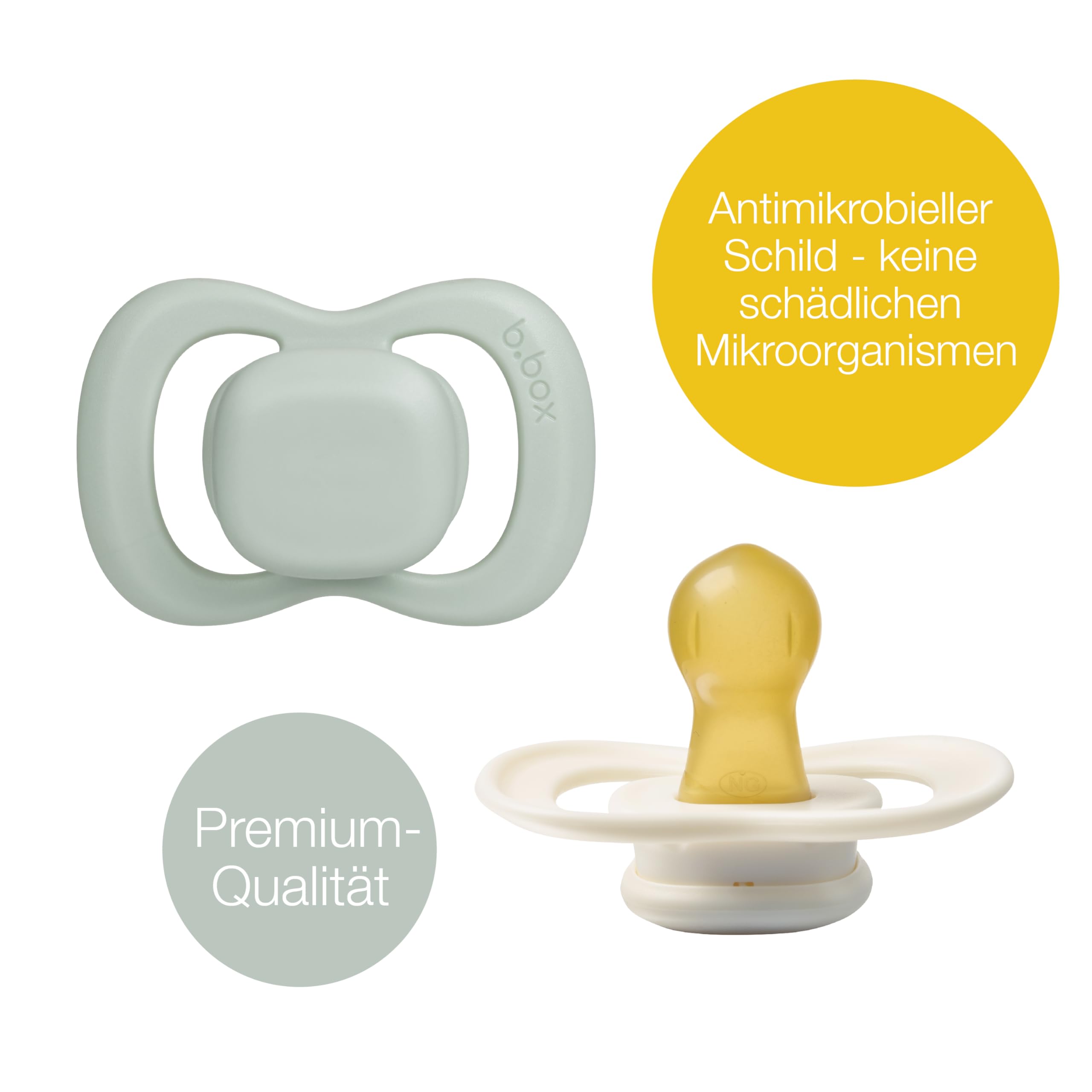b.box Baby Schnuller Größe 1 Latex 2er Pack 0-6 Monate Kirsch