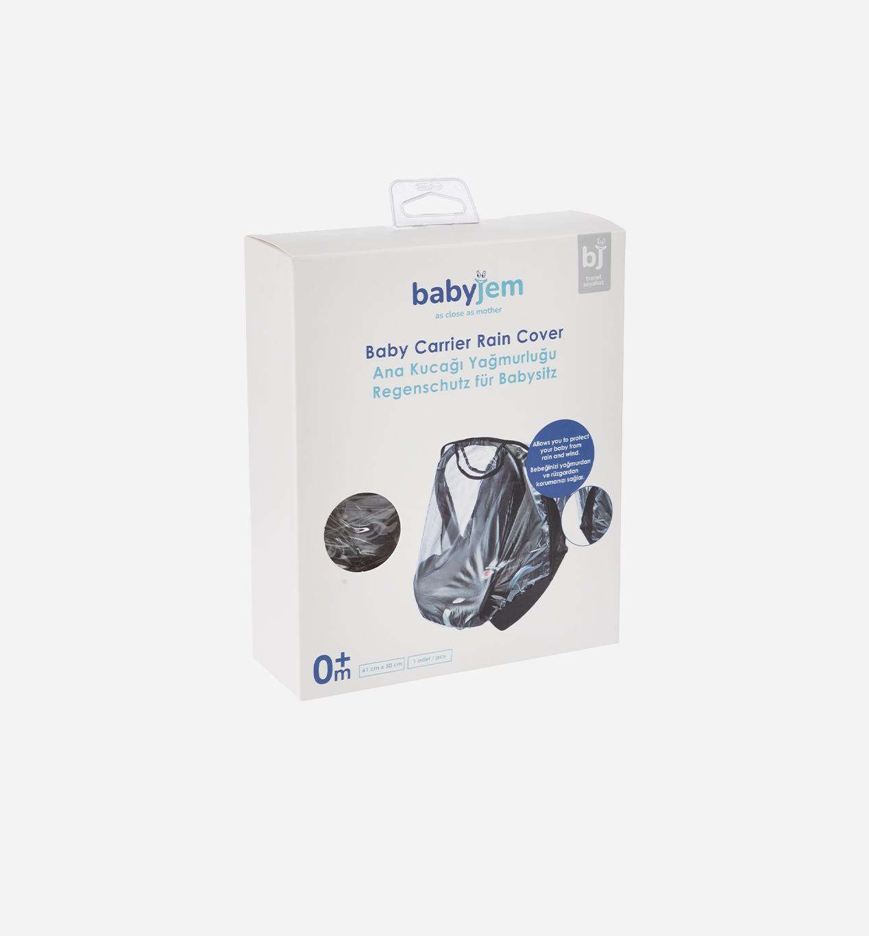 BabyJem Seyahat Regenverdeck Babyschale PVC transparent