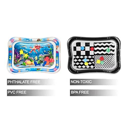 PandaEar Wassermatte Tummy Time Spielmatte PVC 66 cm