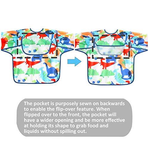 PandaEar Bibs Long Sleeve Ärmellätzchen 3er wasserdicht
