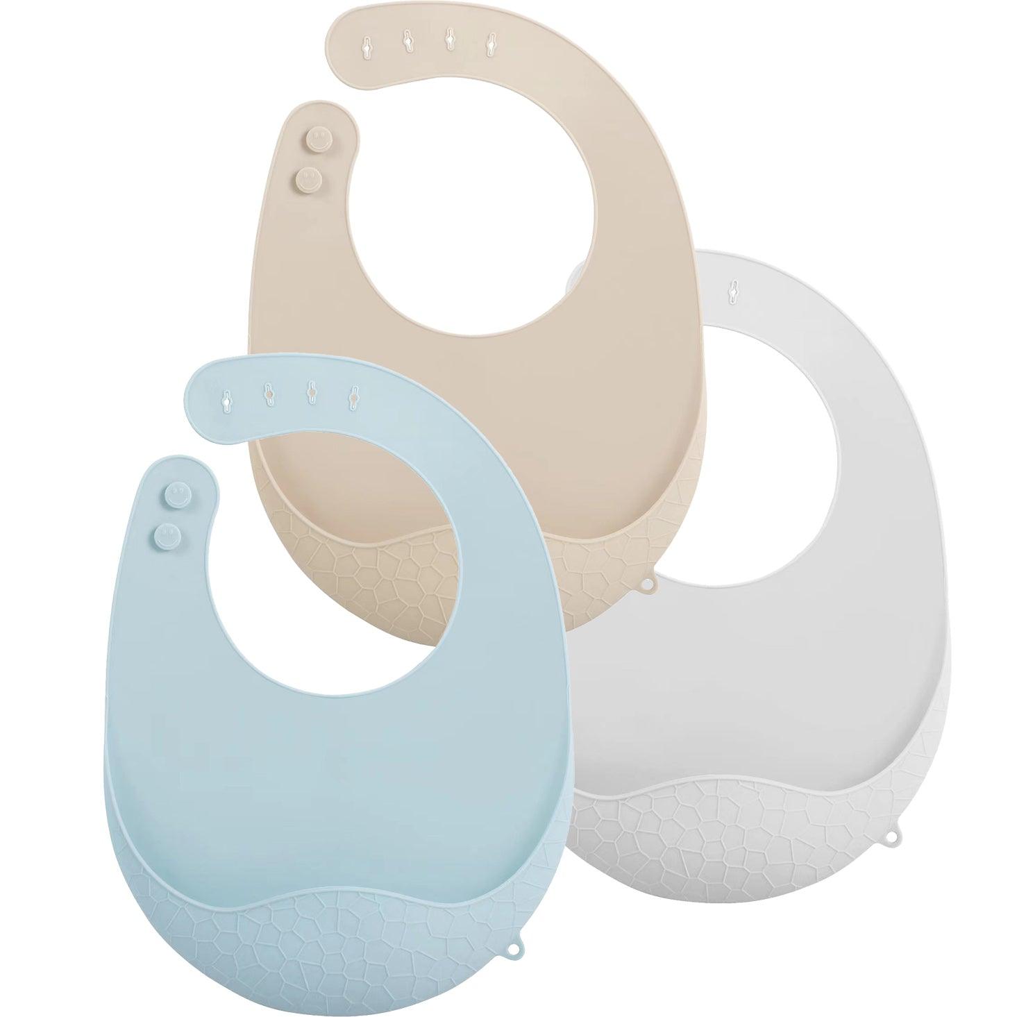 PandaEar Bibs Silicone Bibs Silikonlätzchen 3er leicht