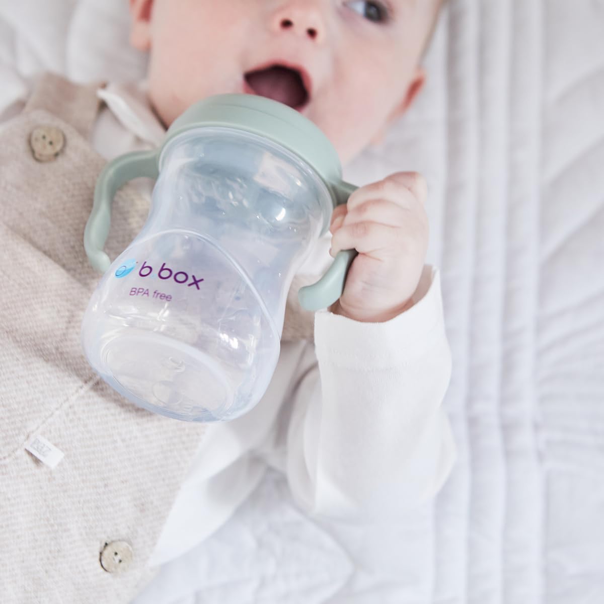 b.box Sippy cups Schnabeltasse Salbeigrün 240 ml auslaufsicher