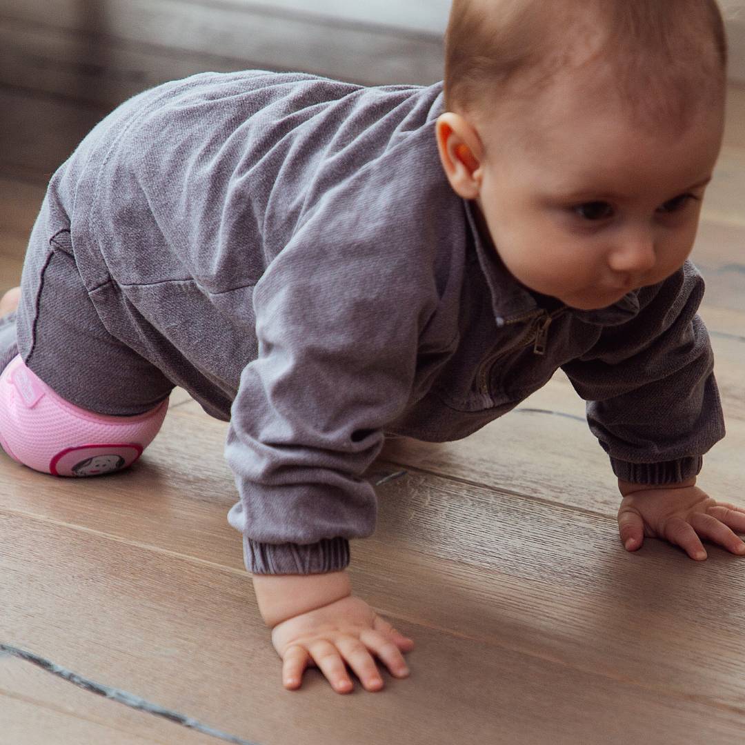 BabyJem Sicherheit Krabbel Knieschoner Klett Verstellbar