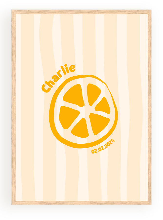 Les Petits Citrons La Papeterie Minimaliste Poster A4 mit Rahmen