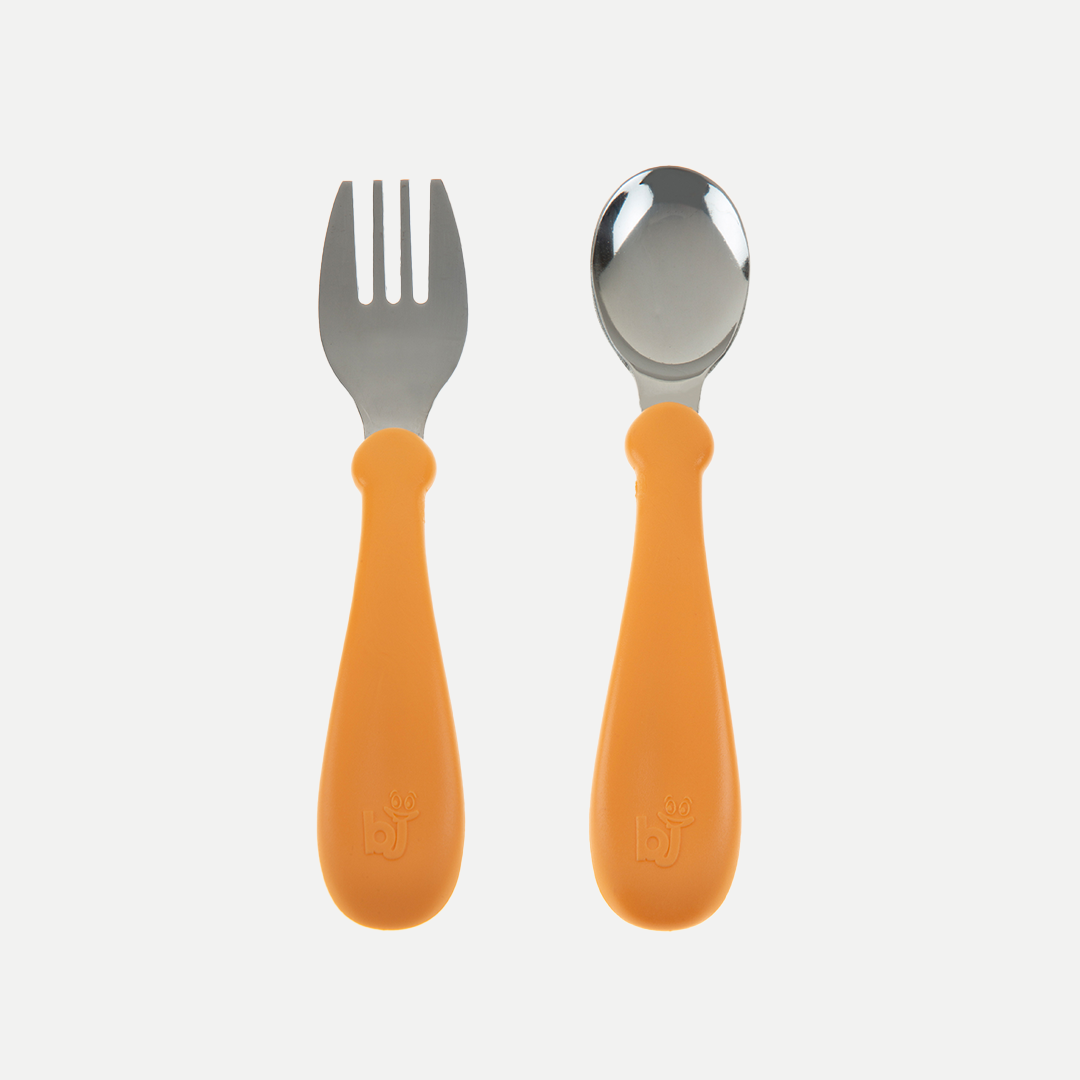 BabyJem Beslenme Edelstahl Gabel Löffel Set Kinderbesteck BPA-frei