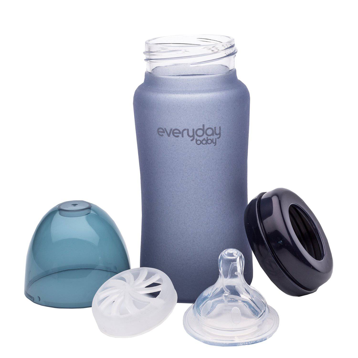 Everyday Baby Glass Bottles Babyflasche 240ml Blueberry