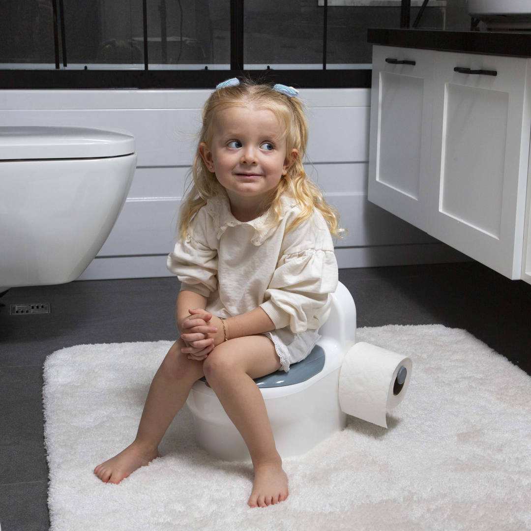 BabyJem Banyo Töpfchen m. Spülsound weiß rutschfest