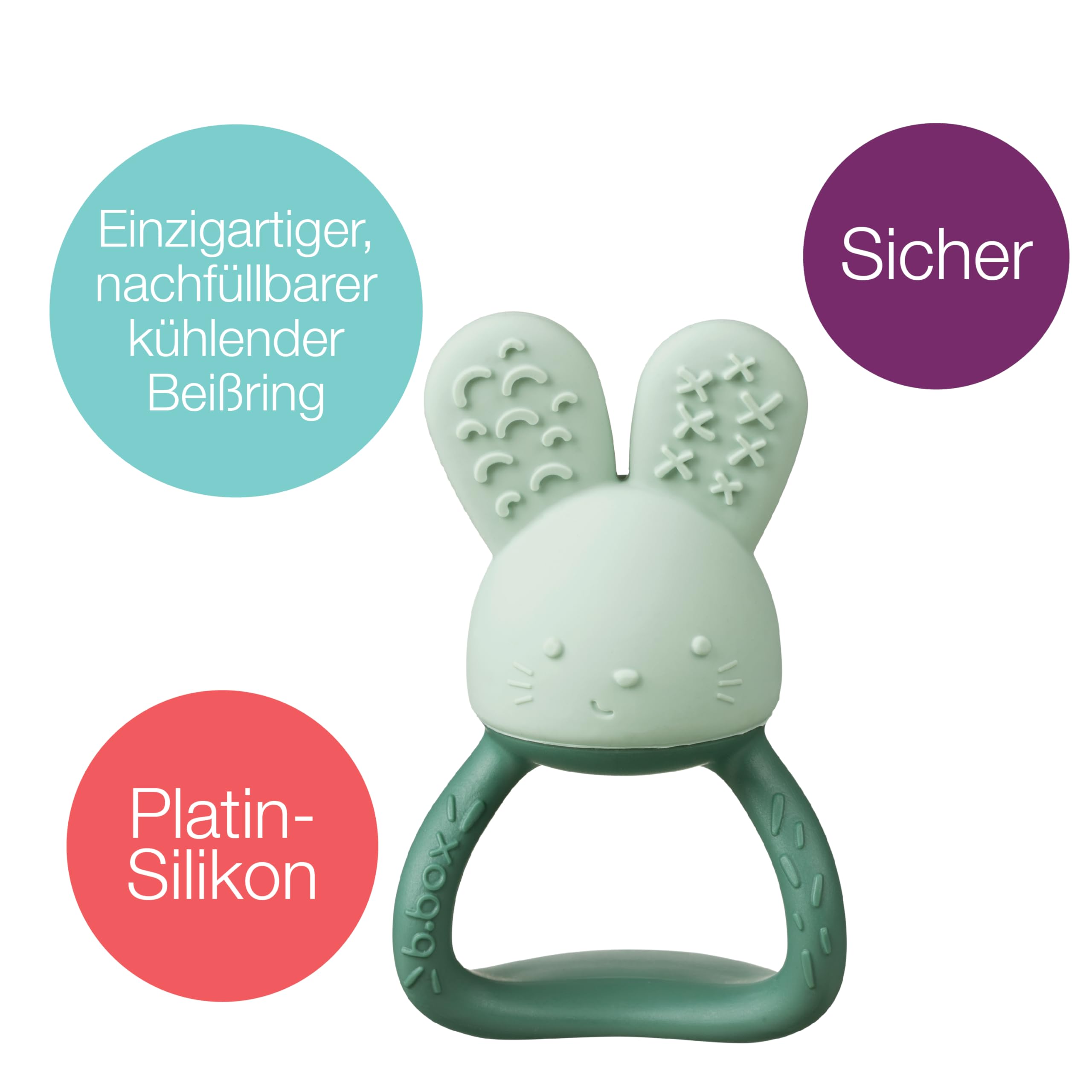 b.box Chill + Fill Beißring kühlend Silikon ab 3 Monate