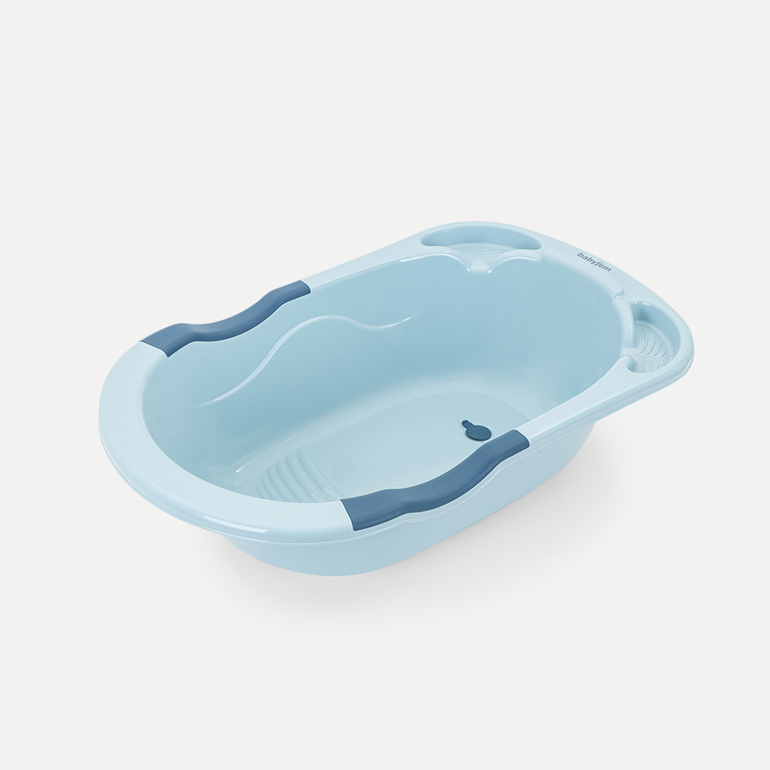 BabyJem Banyo Baby Badewanne mit Ablauf 0-18 Monate