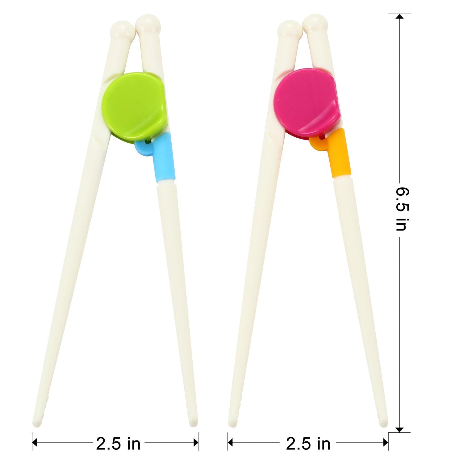 PandaEar Utensils Lernstäbchen Kinder 2er Essstäbchen mit Hilfe