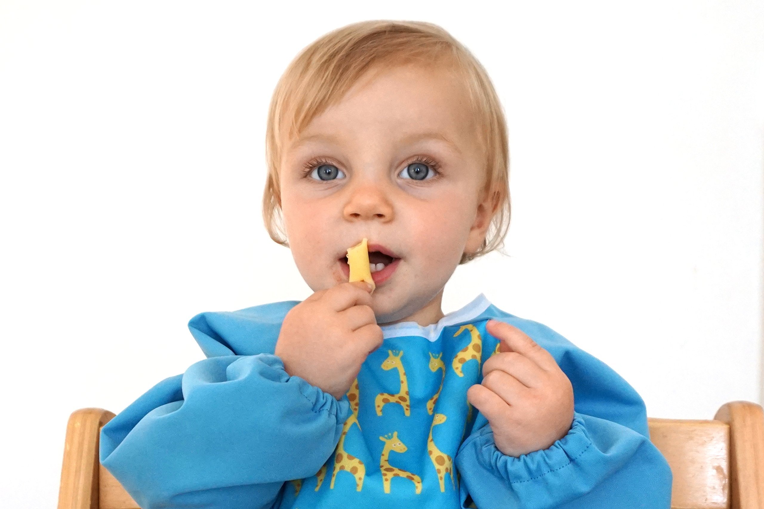 AnaBaby Lätzchen Langarm Giraffen Wasserabweisend 6M-2J