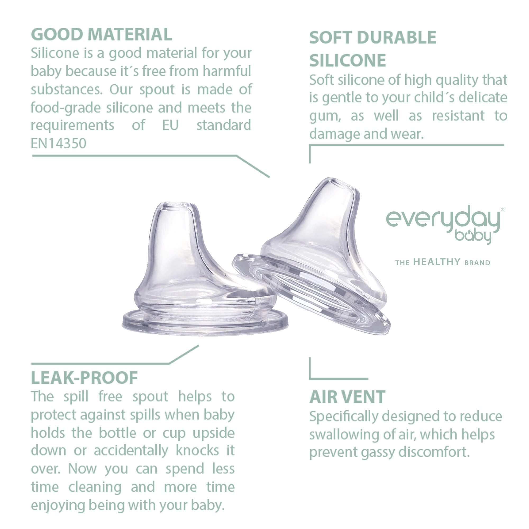 Everyday Baby Accessories Trinktülle Silikon Schnabel