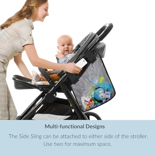 PandaEar For Mom Kinderwagen Organizer Netz 2er schwarz