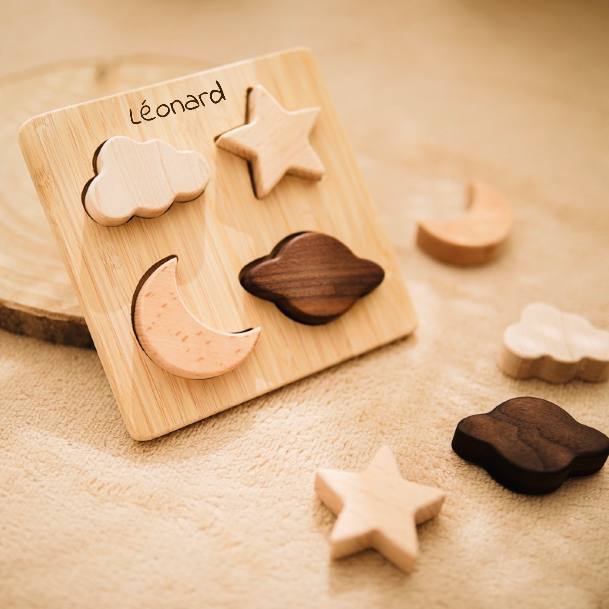 Les Petits Citrons Le Jeu Éloi Holzpuzzle 14 cm personalisiert