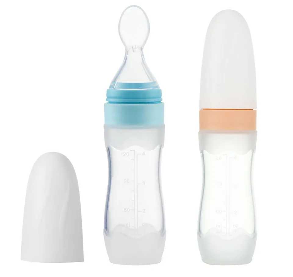 PandaEar Utensils Dosierlöffel Silikon-Quetschie 2er-Pack BPA-frei