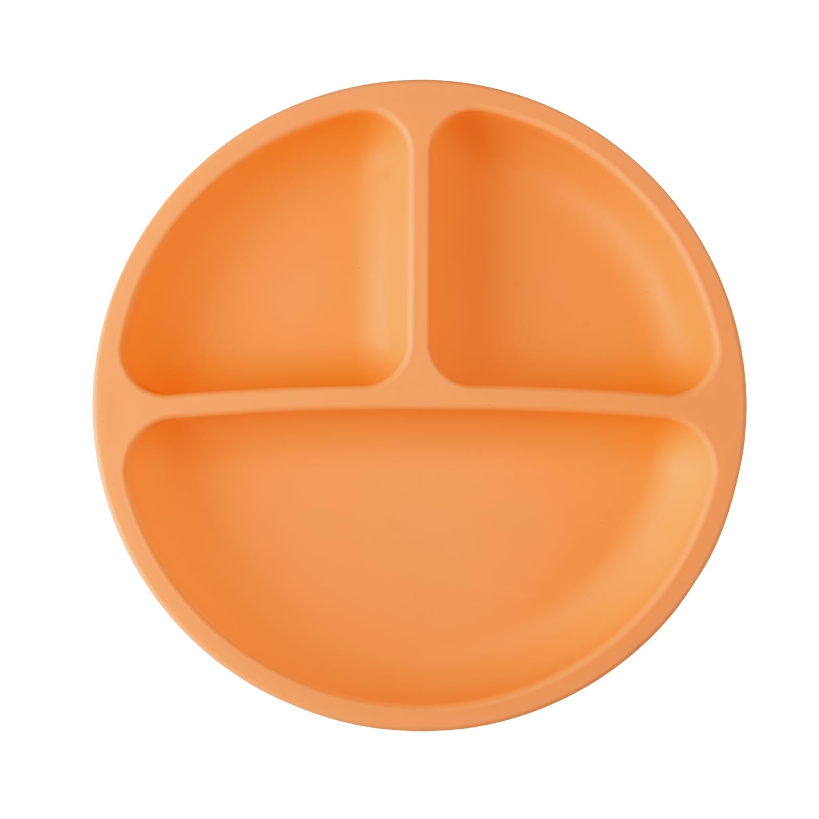 PandaEar Plates Abteilteller 3er Pack Orange Silikon